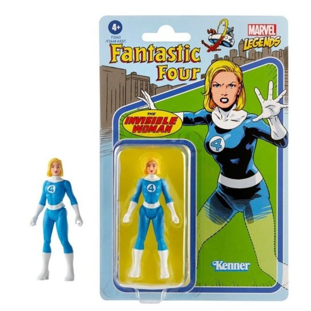 NEW!  Marvel Legends Retro Collection Invisible Woman Action Figure